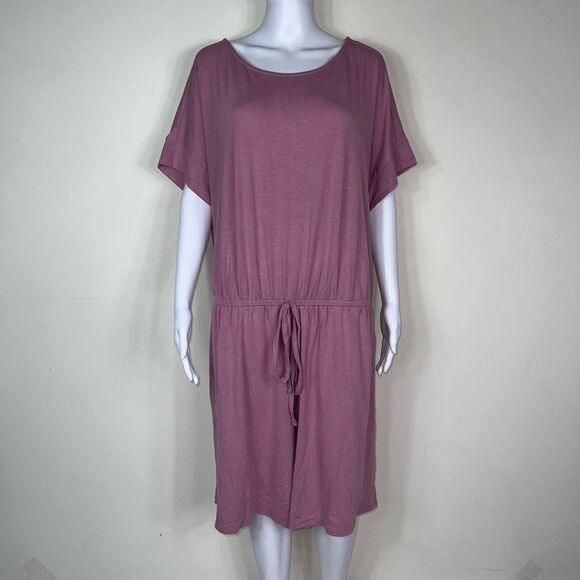 Zenana Super Soft Shorts Mauve Romper - Picture 1 of 12